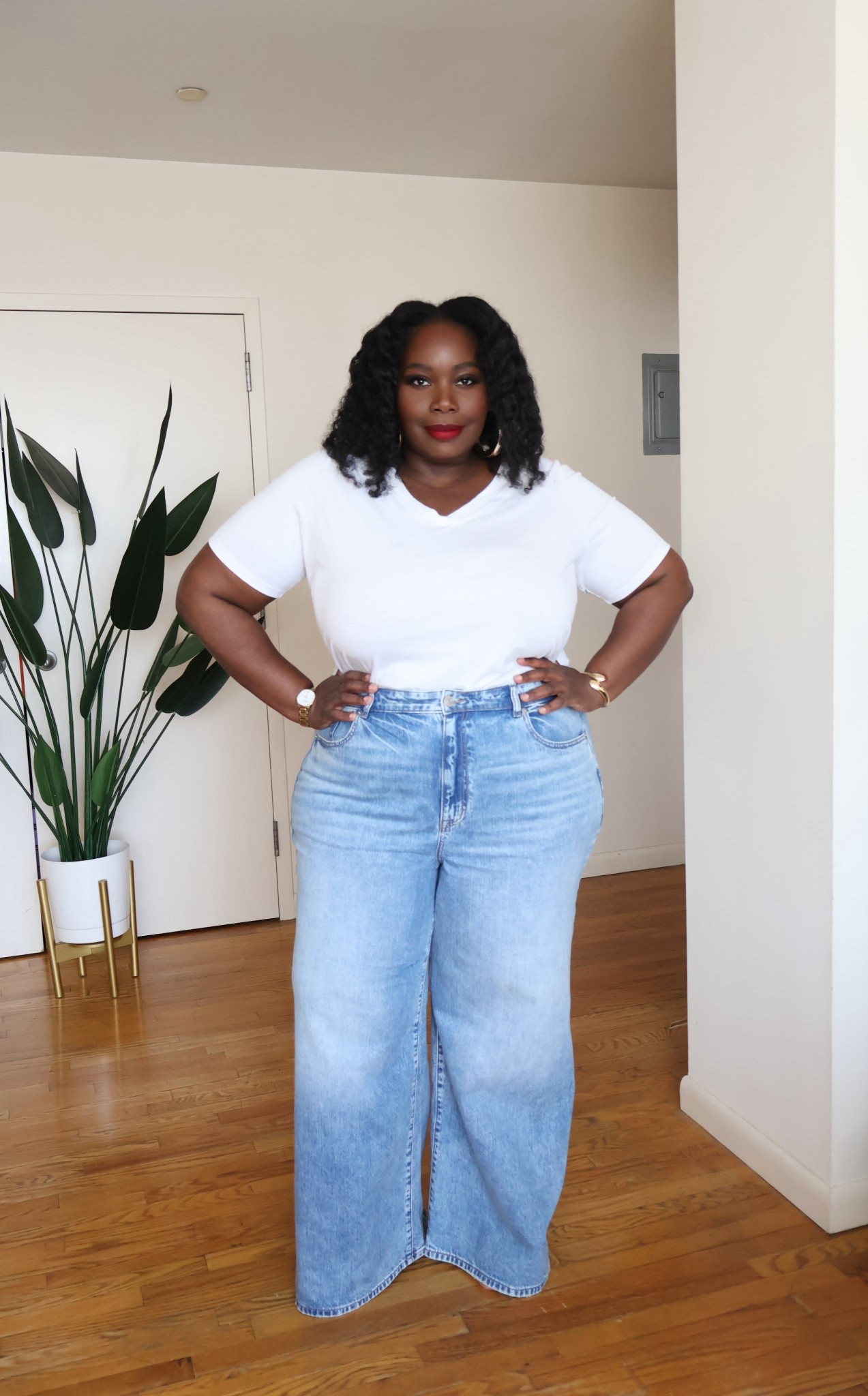 Baggy wide leg jeans for spring. #gifted from @Torrid 

#LTKOver40 #LTKPlusSize #LTKMidsize