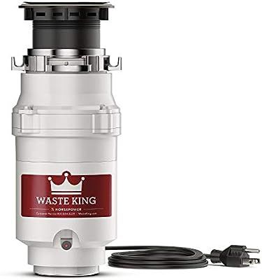 Waste King L-1001 Garbage Disposal with Power Cord, 1/2 HP | Amazon (US)