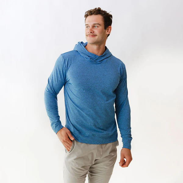 Men's Travel Hoodie, Cobalt | Albion Fit