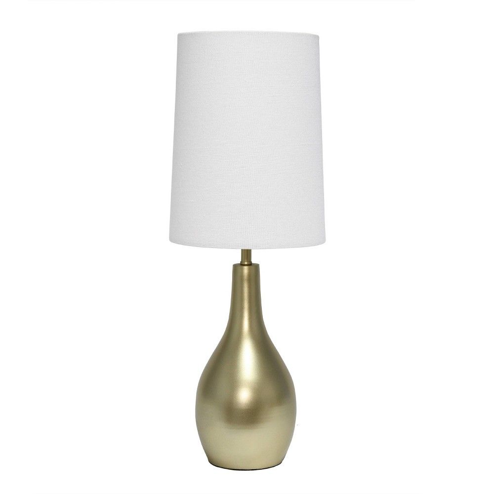 1 Light Tear Drop Table Lamp Gold - Simple Designs | Target