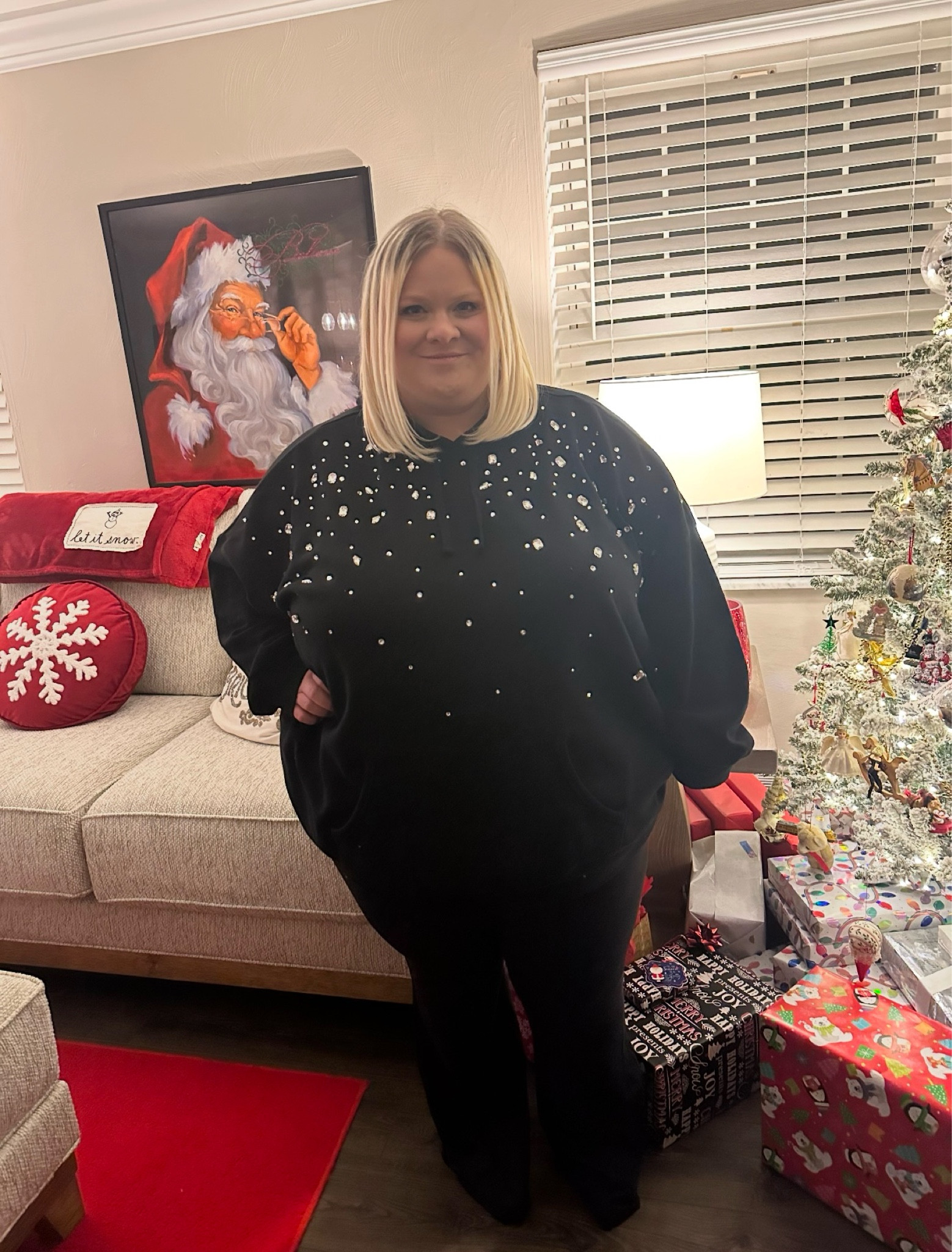 Obsessed with this Torrid hoodie! Some gems were loose but nothing a few stitches can’t fix! Comes in black, pink, green, and gray.

#LTKFindsUnder100 #LTKStyleTip #LTKPlusSize