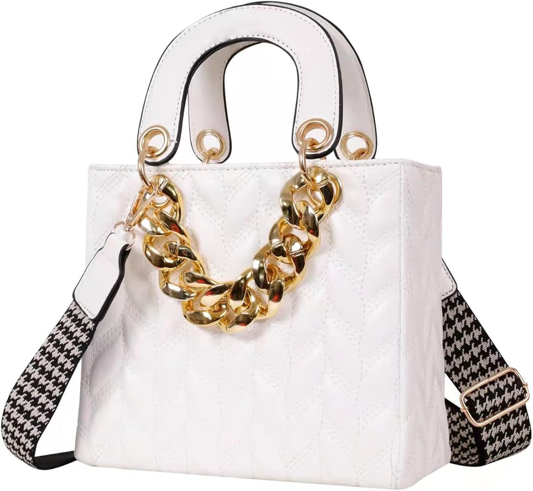 AyTotoro Purses and Handbags for Women Fashion Ladies PU Leather Top Handle Satchel Chain Shoulde... | Amazon (US)