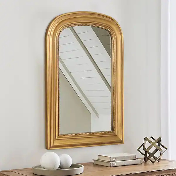 Traditional Gold Wood Wall Mirror - Antique Gold - 33.5"HX23.6W" | Bed Bath & Beyond