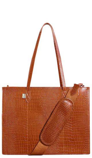 The Large Work Tote in Cognac Croc | Revolve Clothing (Global)