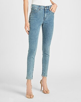 Mid Rise Faded Skinny Jeans | Express