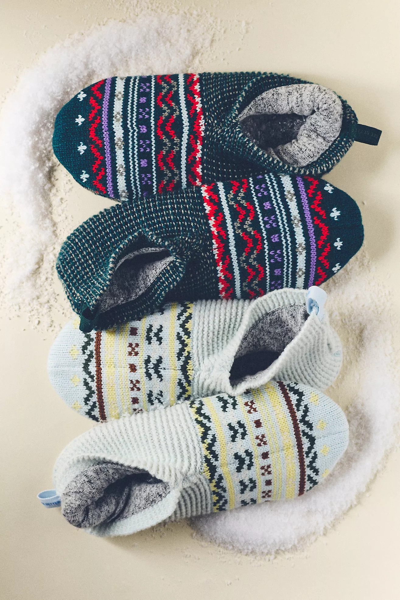 Bombas Retro Fair Isle Gripper Slippers | Anthropologie (US)