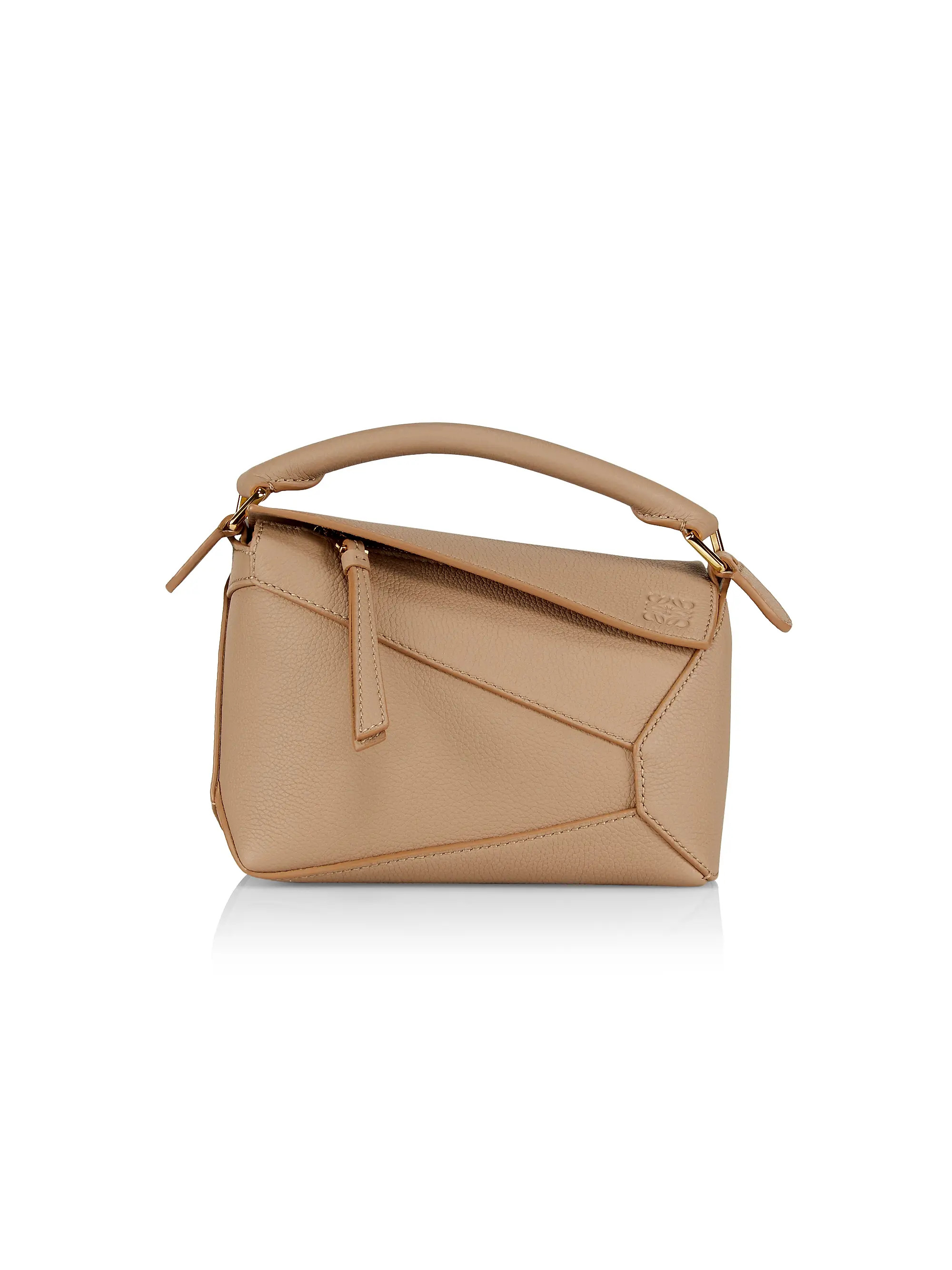 LOEWE Mini Puzzle Edge Leather Shoulder Bag | Saks Fifth Avenue | Saks Fifth Avenue