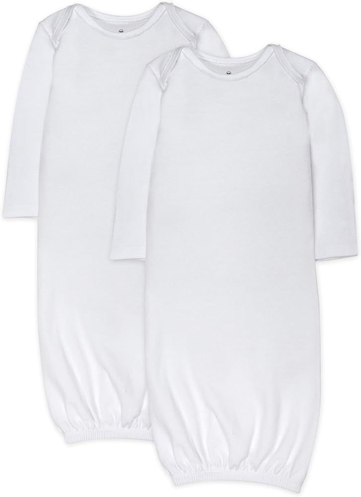 HonestBaby 2-Pack Sleeper Gowns Layette for Infant Boys, Girls, Unisex Baby 100% Organic Cotton | Amazon (US)