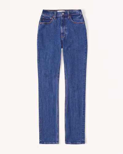 Women's Curve Love Ultra High Rise 90s Slim Straight Jean | Women's Bottoms | Abercrombie.com | Abercrombie & Fitch (US)