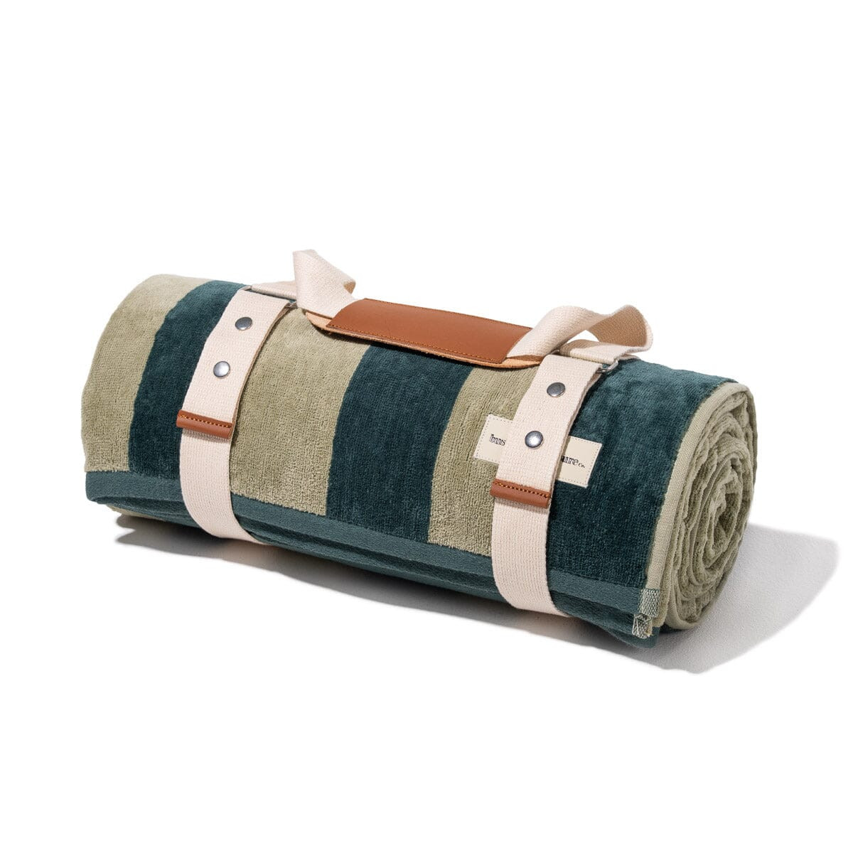 The Beach Blanket Terry Green Stripe | Business & Pleasure Co.