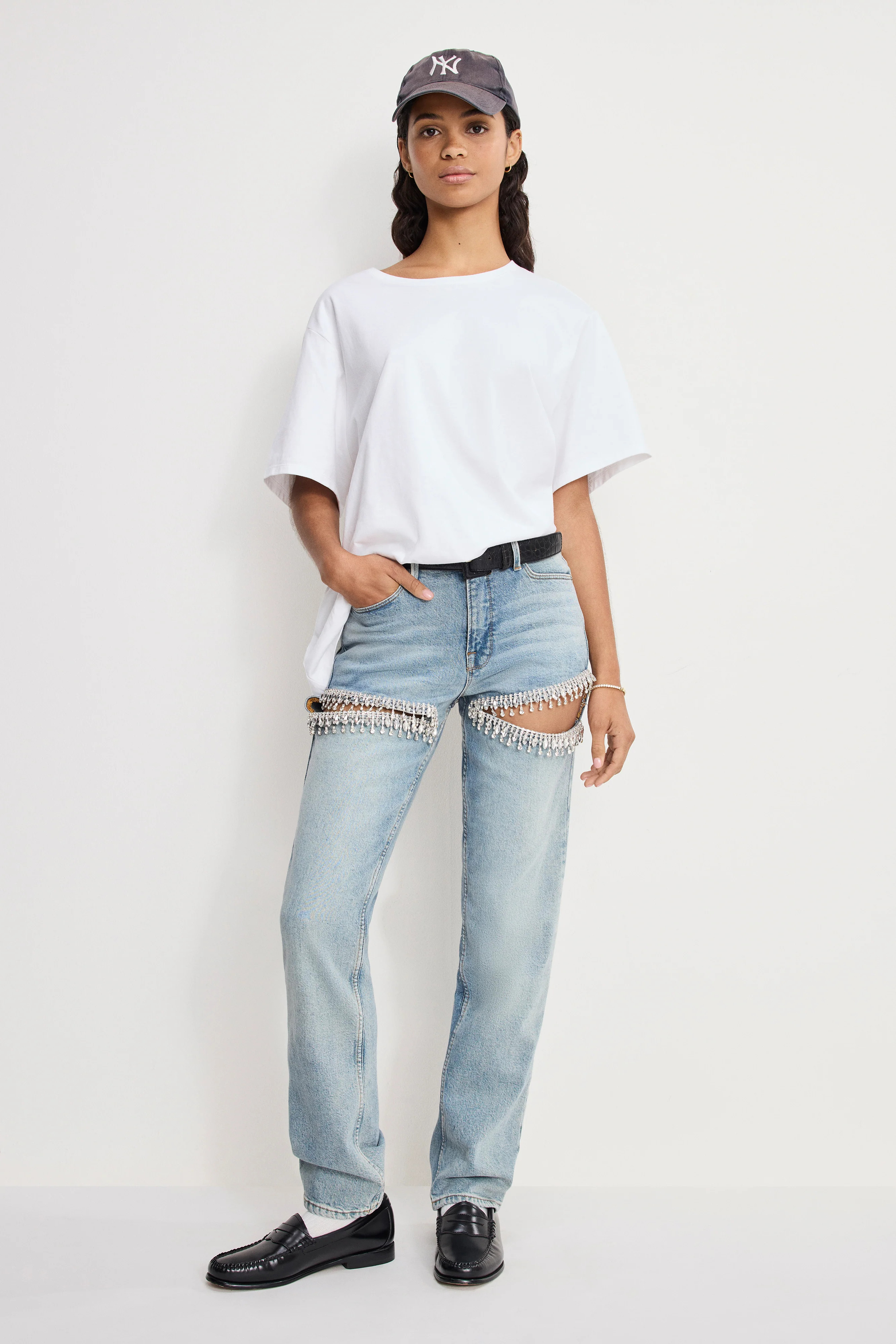 GOOD ICON STRAIGHT DIAMOND JEANS | INDIGO357 - GOOD AMERICAN | Good American