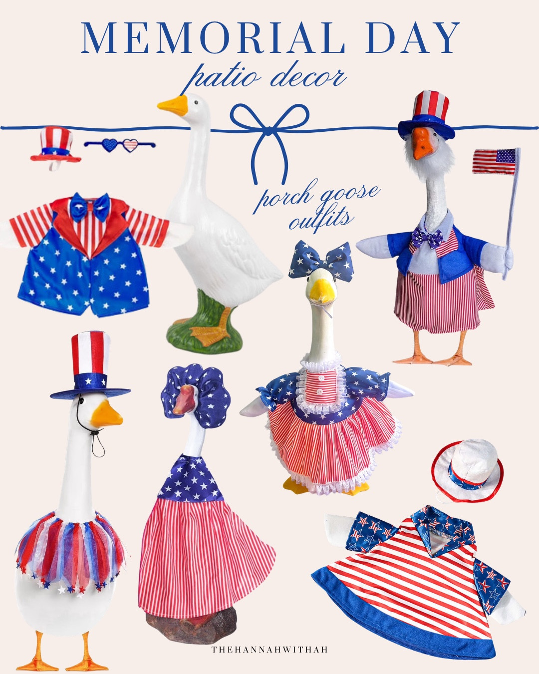Need a Memorial Day outfit for your porch goose? Here are my favorite patriotic picks from Walmart & Amazon 🇺🇸

#LTKMothersDay