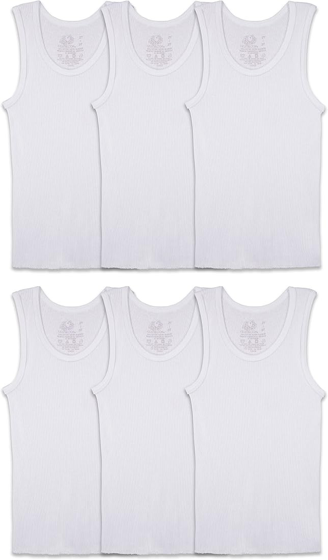 Fruit of the Loom Boys' Eversoft Cotton Undershirts, T Shirts & Tank Tops | Amazon (US)