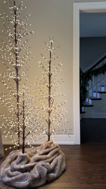 A moment for these beautiful twig trees! I’m obsessed with the quality and coziness of these beautiful Pottery Barn trees! I’m linking below two Amazon options too if you’re wanting something a little more budget friendly! 

#LTKstyletip #LTKHoliday #LTKhome