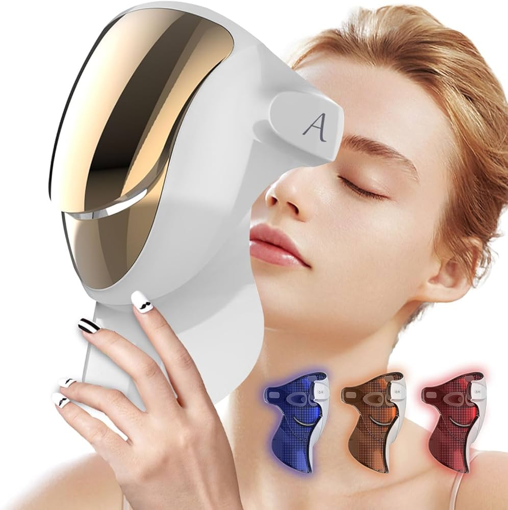 Aphrona® Halo Led Light Therapy Face LED Light Therapy skin care Photon Mask, Blue Light Red Lig... | Amazon (US)