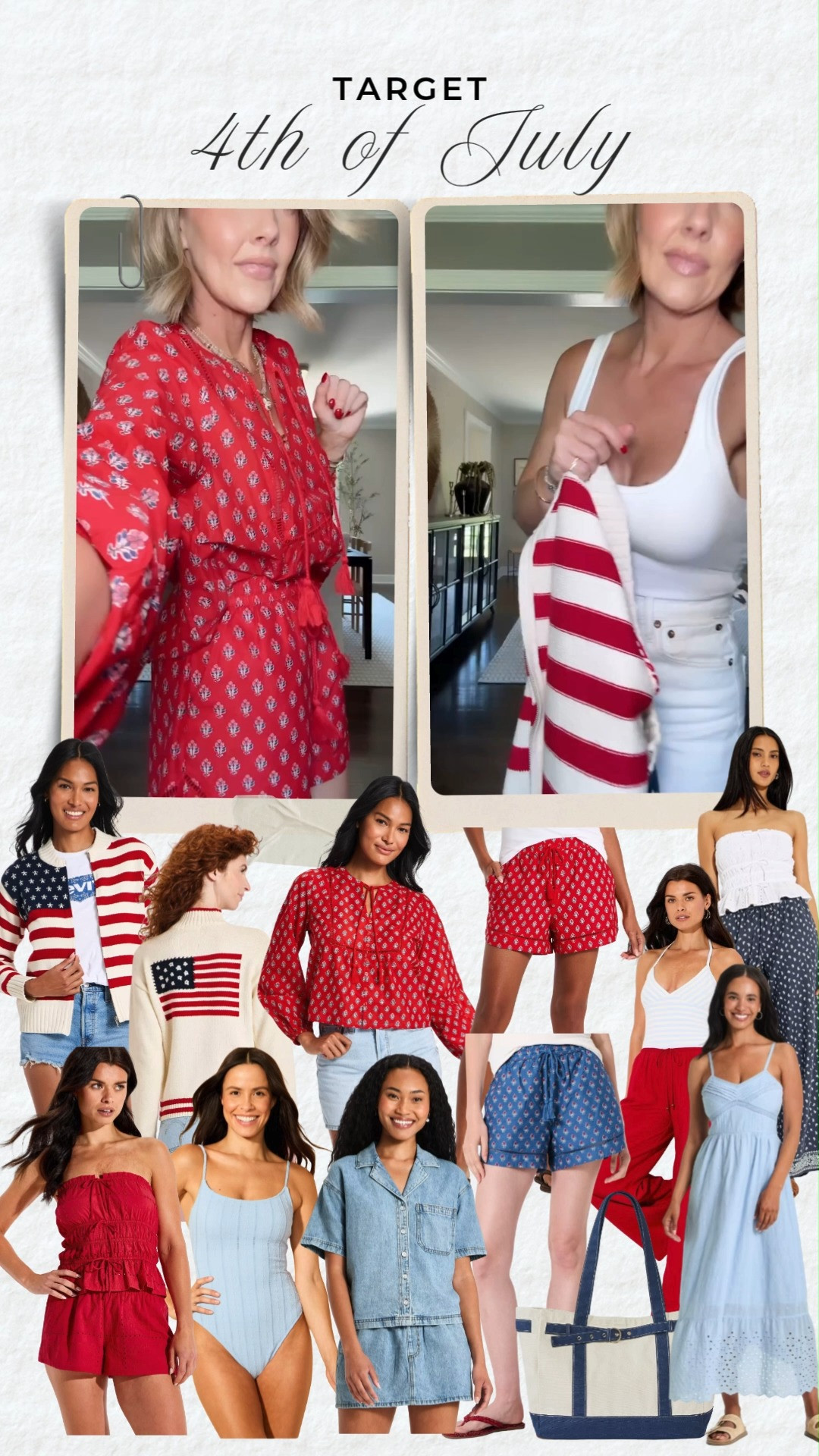 4th of july outfits, patriotic summer style, red white blue fashion, holiday weekend outfit, Americana fashion finds, fourth of july dress, patriotic sweater, denim romper, striped sweater, summer romper, blue sundress

#LTKPetite