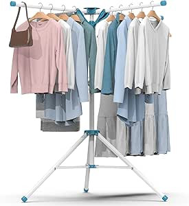 SunEegral Tripod Clothes Drying Rack-Height Adjustable Laundry Rack,Portable & Foldable Laundry R... | Amazon (US)