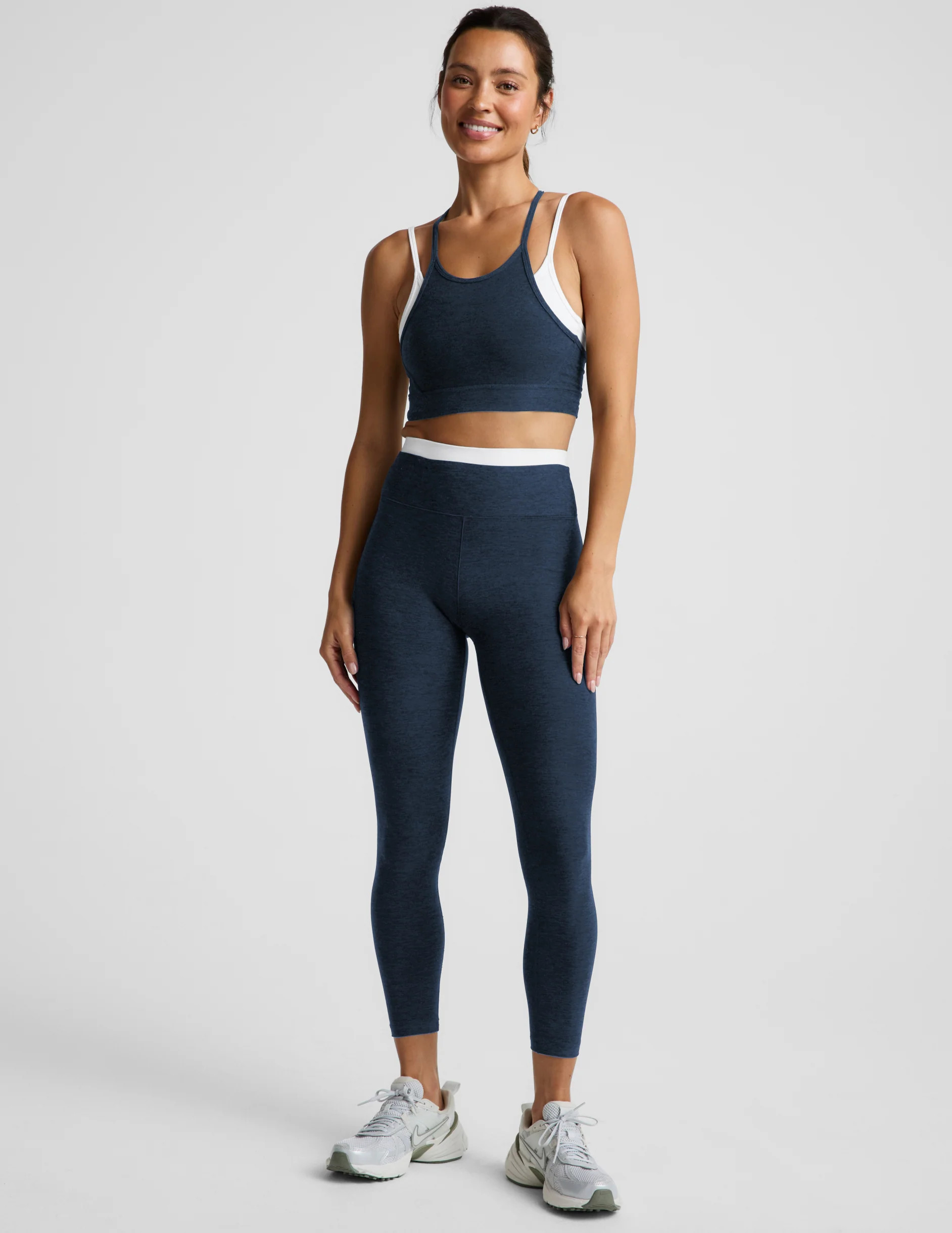 Spacedye Layered High Waisted Midi Legging | Beyond Yoga | Beyond Yoga