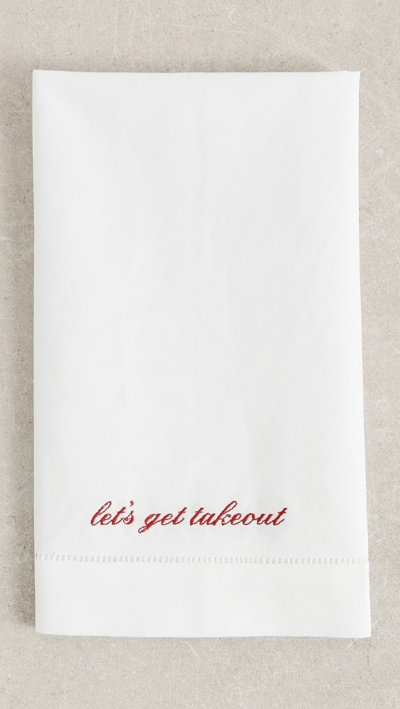 Let's Get Takeout Tea Towel | Shopbop