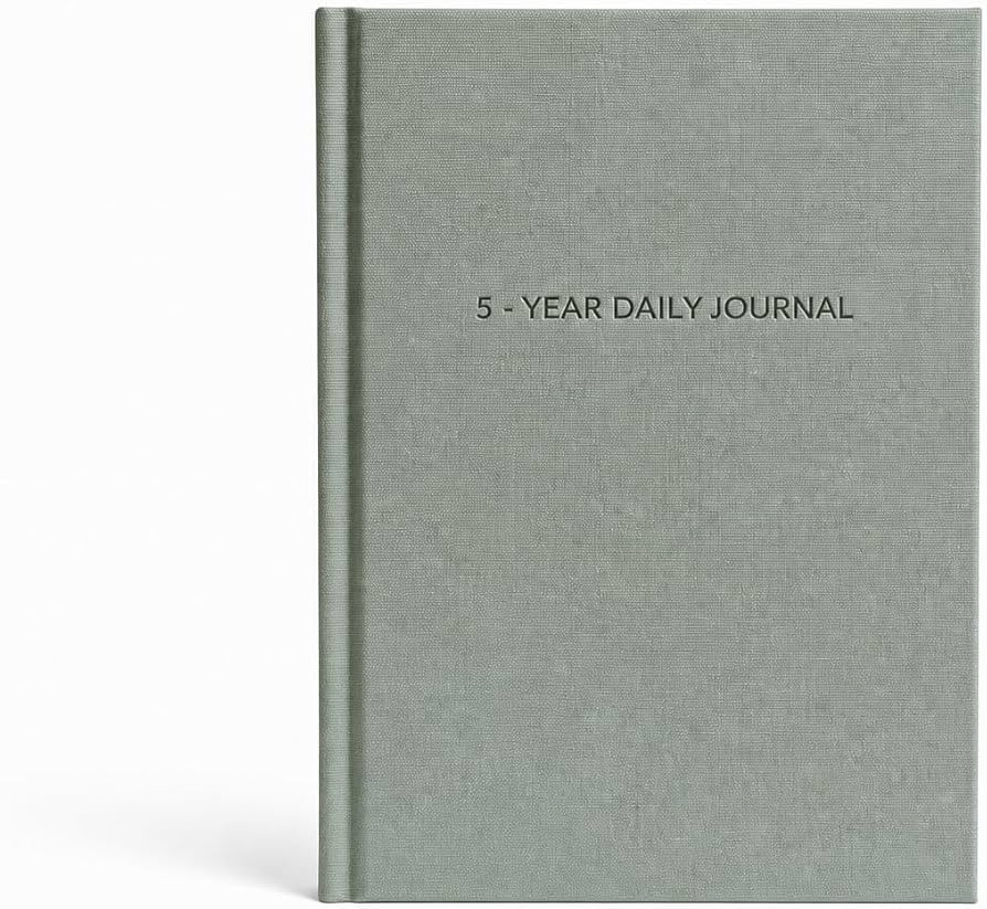 5-Year Daily Journal \u2013 Linen Hardcover A5 Wellness, Habit & Reflection Journal with Easy Dai... | Amazon (US)