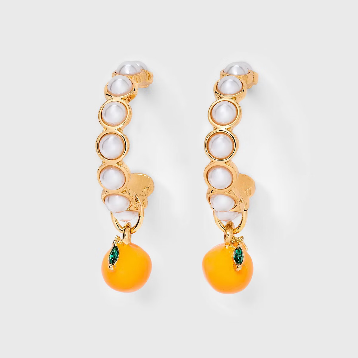 Pearl Hoop Earrings - A New Day™ | Target
