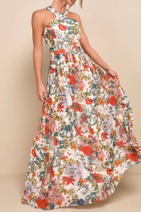 Floral print maxi print dress 

#LTKparties #LTKSeasonal #LTKwedding