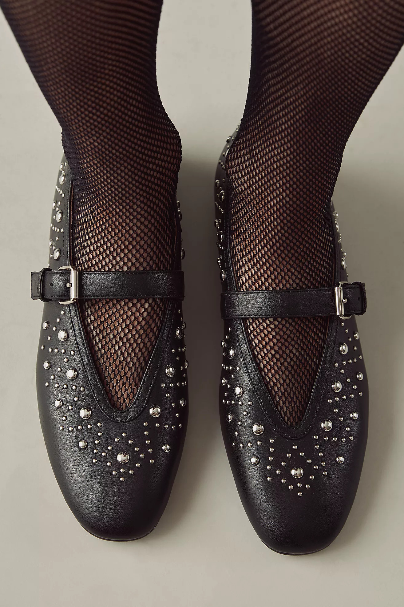 Bibi Lou Studded Mary Jane Flats | Anthropologie (US)