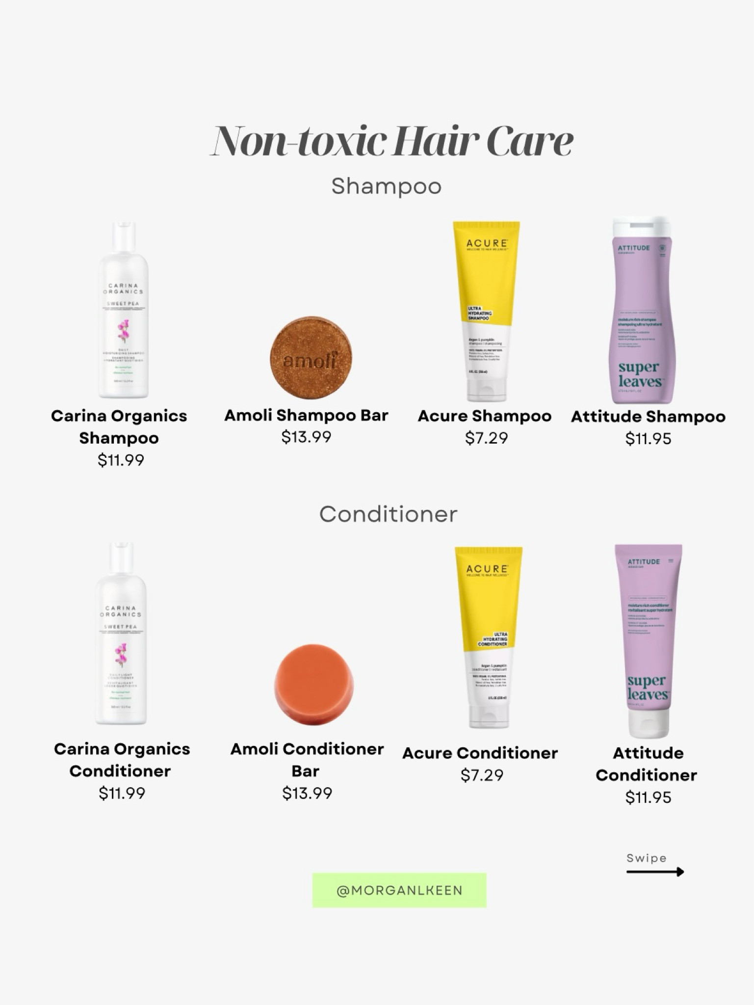 Non-toxic hair care under $20