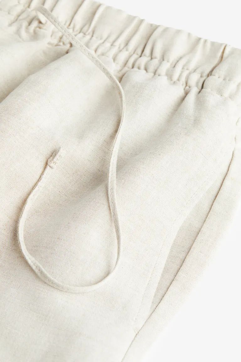 Linen-blend Pull-on Pants | H&M (US + CA)