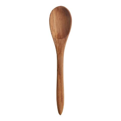 Slim Eucalyptus Wood Cooking Spoon | World Market