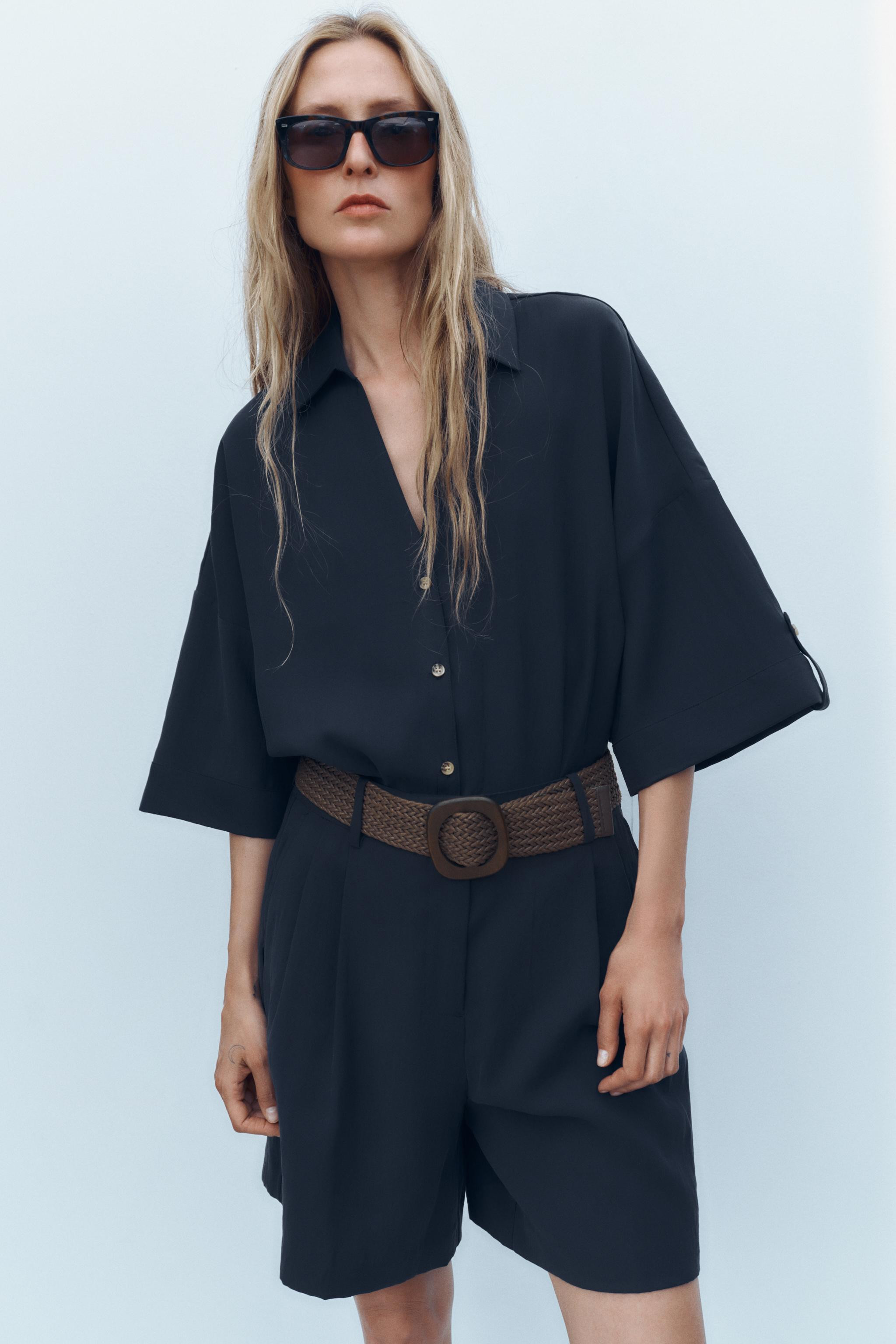 WIDE SHORT SLEEVE SHIRT | Zara US