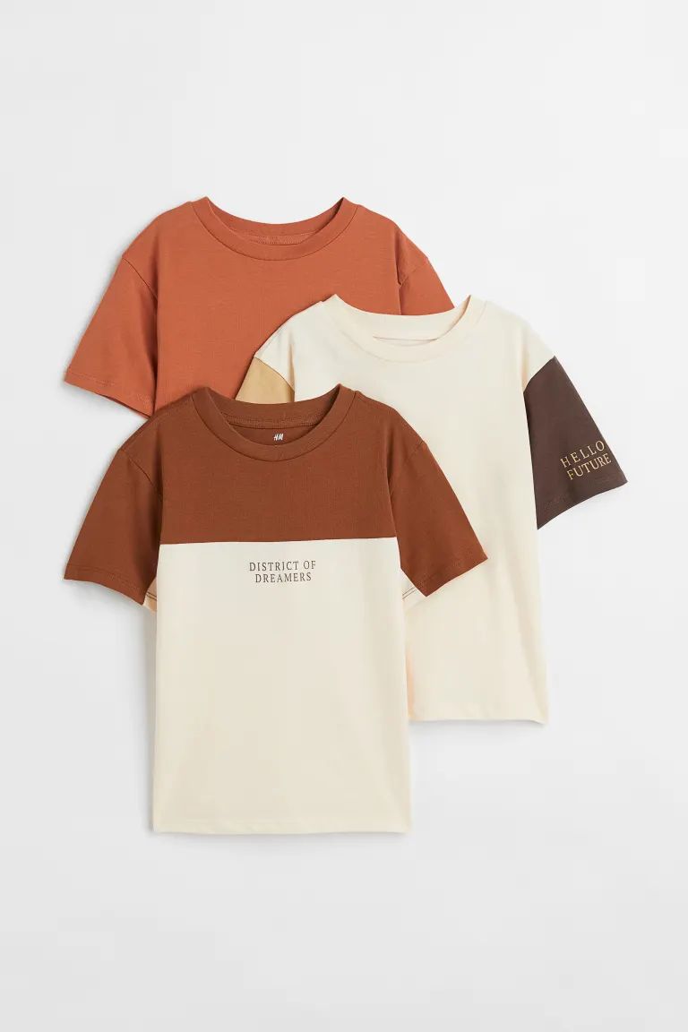 3-pack Cotton T-shirts | H&M (US + CA)