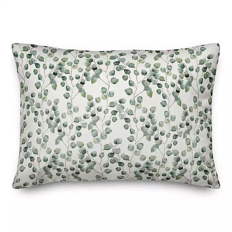 Green Eucalyptus Print Pillow | Kirkland's Home