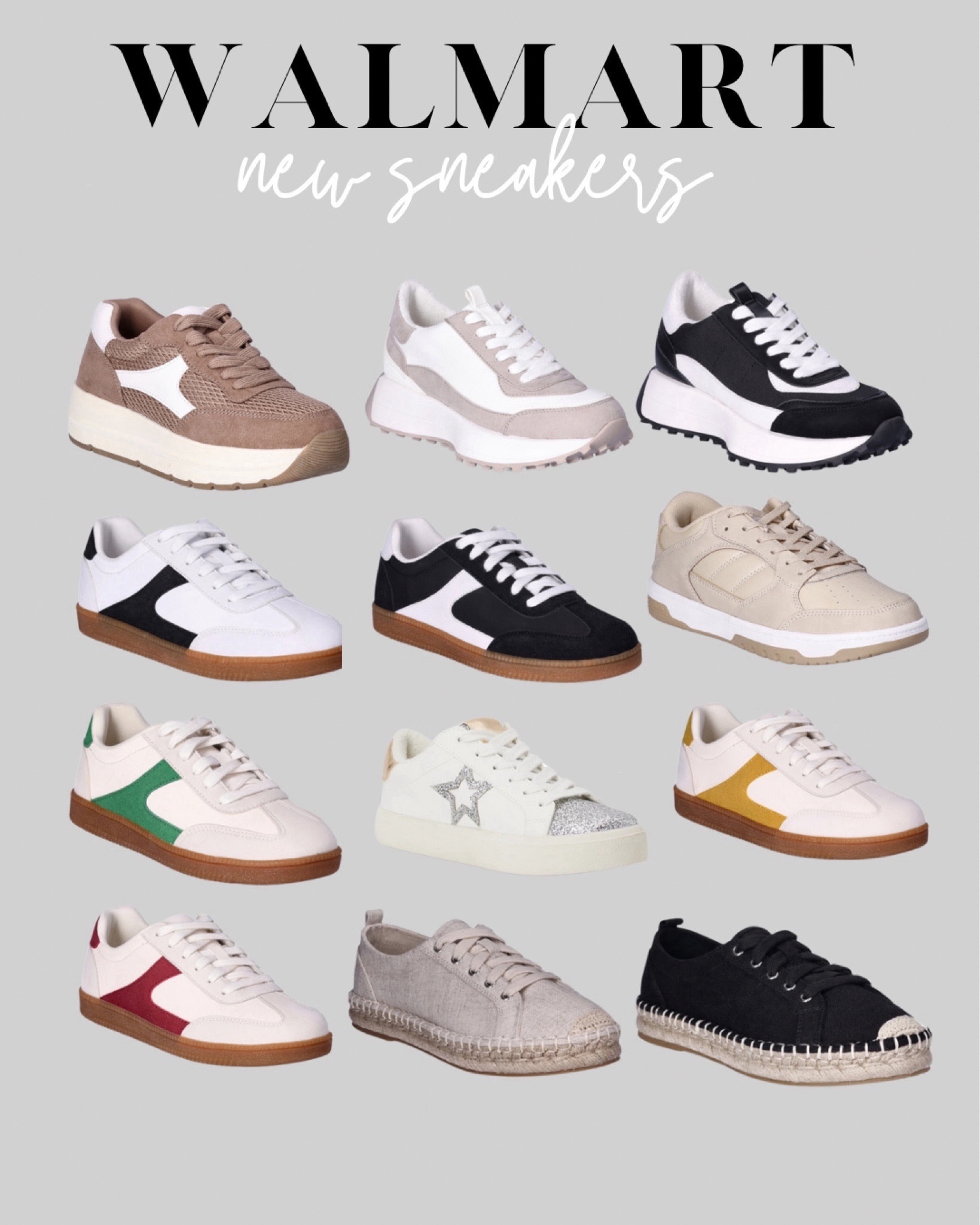 New sneakers from Walmart! 








#walmart #walmartfashion #walmartstyle #walmartfinds #sneakers #courtsneakers #platformsneakers #espadrillesneakers #tennisshoes #womens #timeandtru #noboundaries #newarrivals 

#LTKshoecrush #LTKfindsunder50 #LTKstyletip