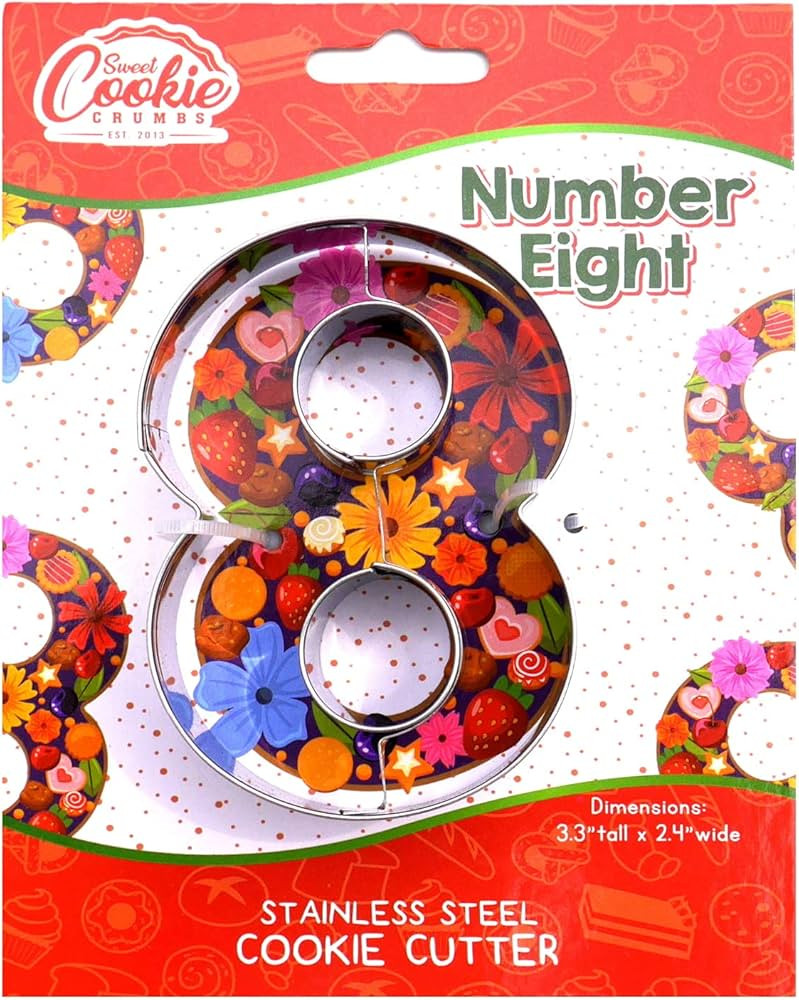 Amazon.com: Sweet Cookie Crumbs Number Cookie Cutters, Stainless Steel (8): Home & Kitchen | Amazon (US)