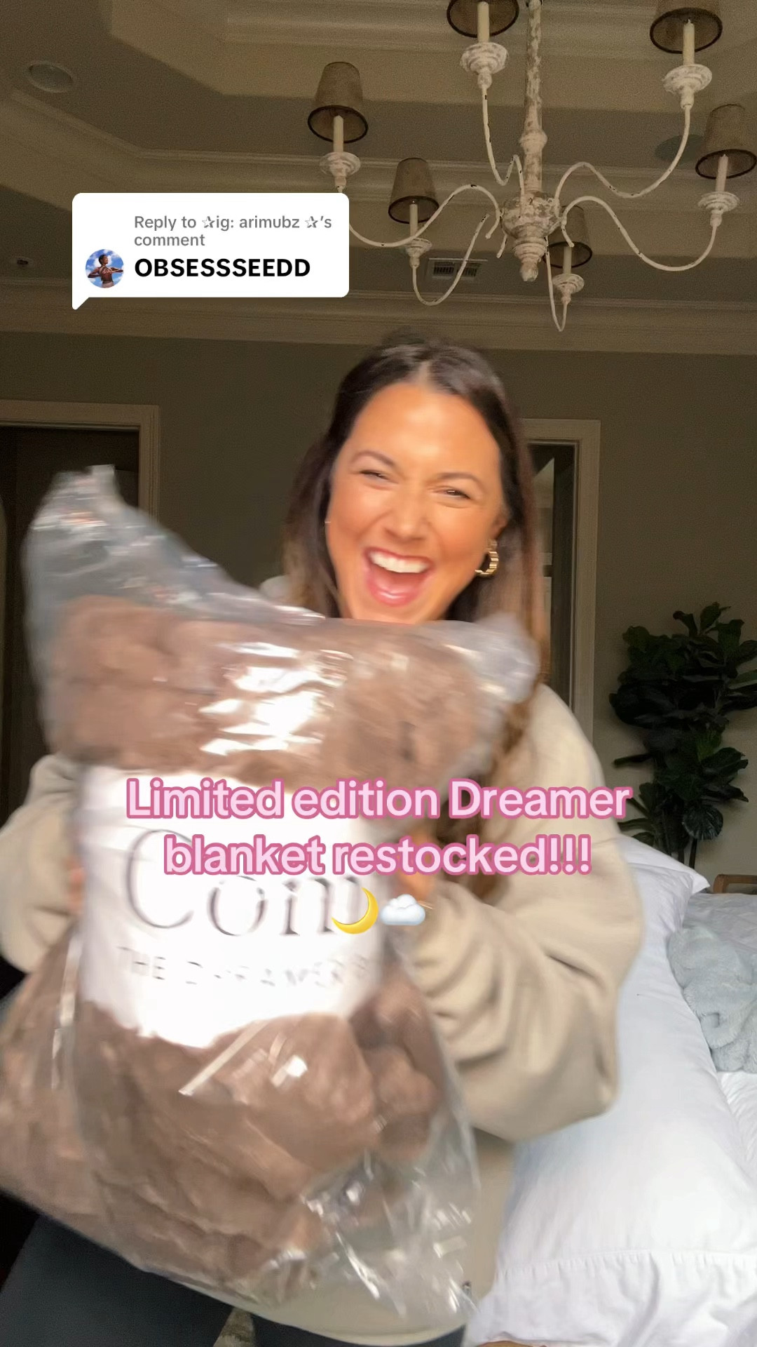 The obsession with this blanket continues 🌙☁️

#LTKSaleAlert #LTKHome #LTKFamily