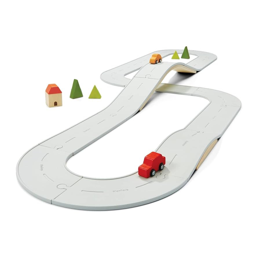 PlanToys Rubber Road & Rail Set - Large (6301) | Amazon (US)