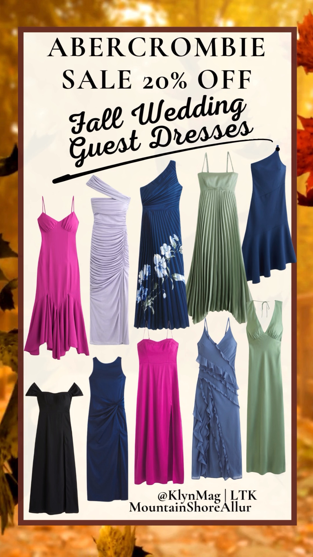 Shop fall wedding guest dresses on sale at Abercrombie! Get up to 20% off stunning styles perfect for autumn celebrations. From elegant midi dresses to chic maxi dresses, find your ideal look for the season. Don’t miss these limited-time deals! #FallWeddingGuestDress #AbercrombieSale 

#LTKFallSale #LTKParties #LTKWedding