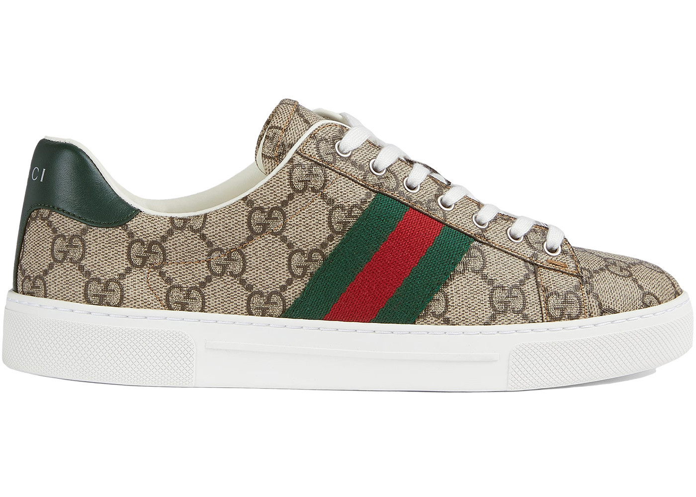 Gucci Ace GG Crystal Canvas Web (Women's) Sneakers in Beige/Ebony | StockX