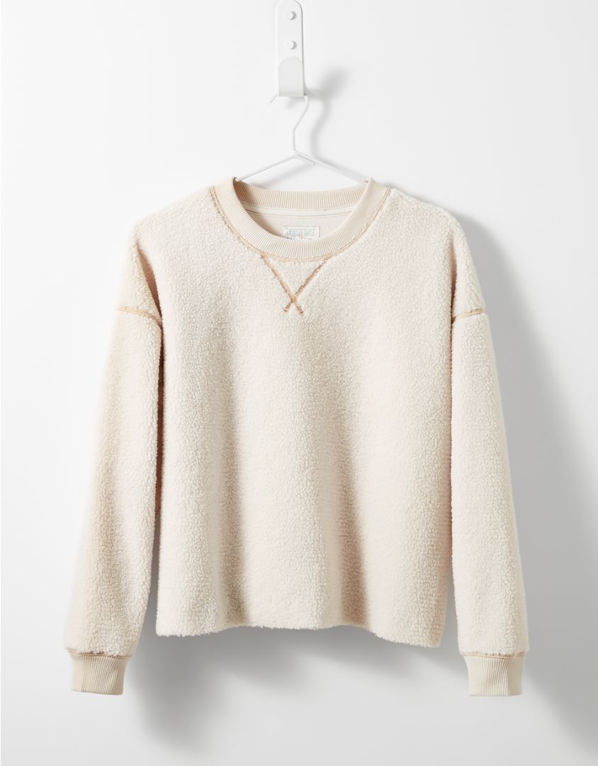 AE Sherpa Crew Neck Sweatshirt | American Eagle Outfitters (US & CA)