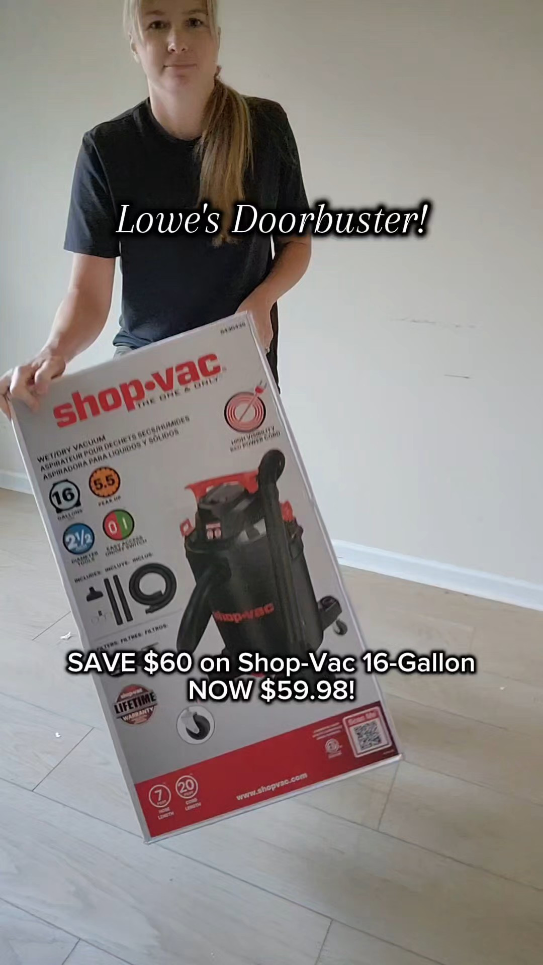 Black Friday doorbuster at Lowe’s. Save $60 on this 16-gallon Shop-Vac. Now $59.98! The large capacity and large hose diameter are perfect for DIY clean up and garage projects. Huge holiday savings. @loweshomeimprovement #lowespartner #ad 

#LTKHome #LTKGiftGuide #LTKCyberWeek