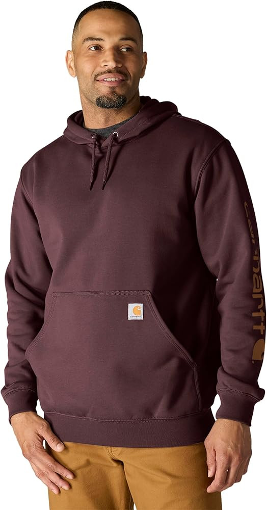 Carhartt Men's Loose Fit Midweight Logo Sleeve Graphic Sweatshirt | Amazon (US)