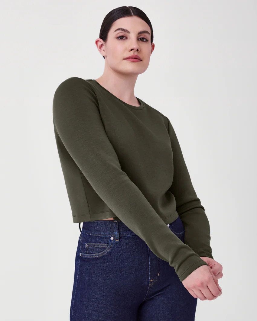 AirEssentials Cropped Long Sleeve Top | Spanx