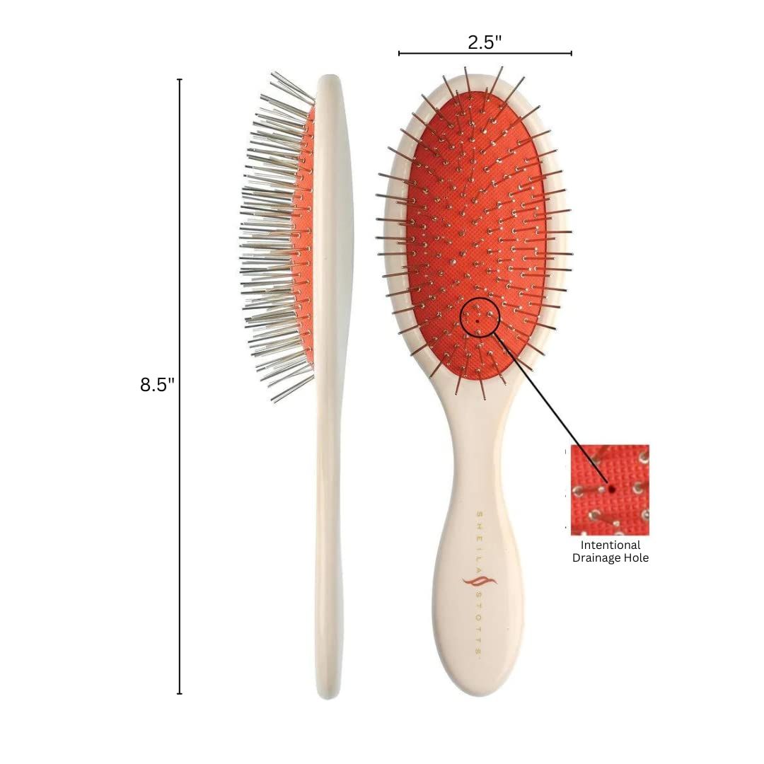 Sheila Stotts Untangle Brush- Detangler Hair Brush W/ Drainage Hole- Detangle Wet, Damp or Dry Ha... | Amazon (US)