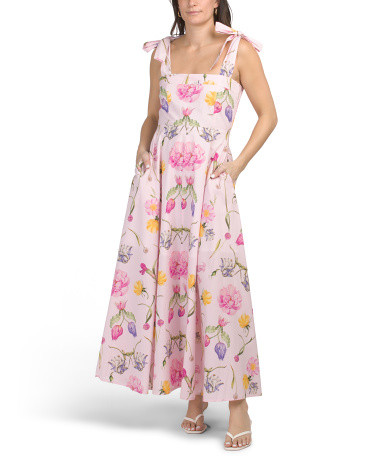 Printed Pearl Maxi Dress With Smocked Panels | Casual Dresses  | Marshalls | Marshalls