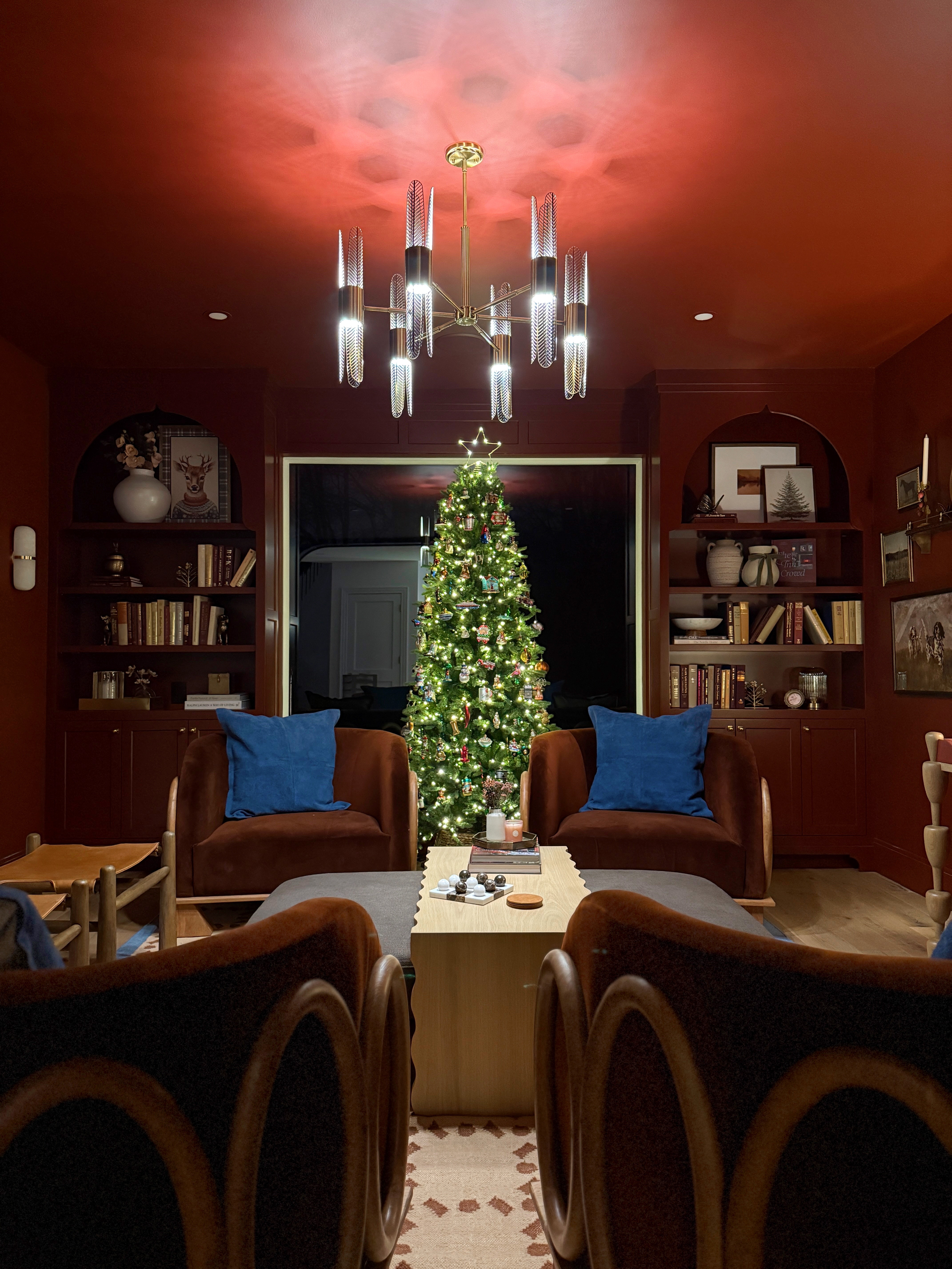 The library/study Christmas tree!  

 #LTKHoliday #LTKSeasonal #LTKHome