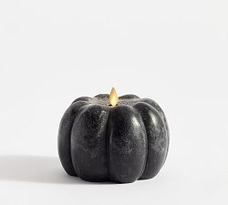 Premium Flickering Flameless Wax Pumpkin Candle | Pottery Barn (US)