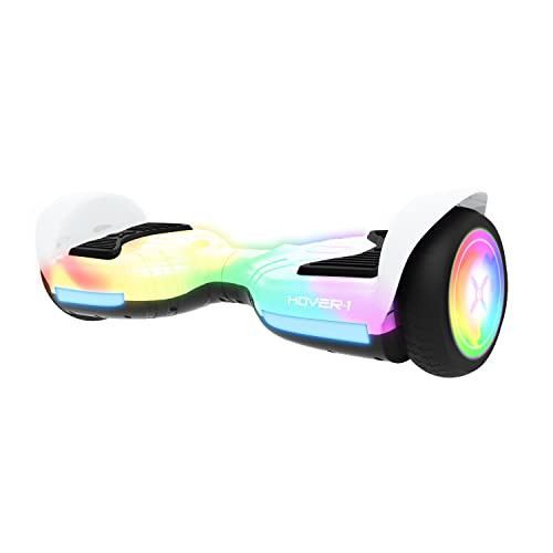 Hover-1 Rocket Electric Self Balancing Scooter with 6.5” LED Light-Up Wheels, Dual 160W Motors, 7 mph Max Speed, and 3 Miles Max Range | Amazon (US)