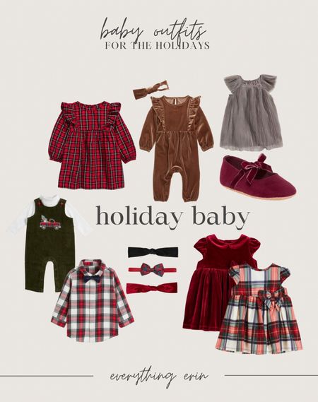 Holiday Christmas baby girl boy outfits dresses 

#LTKHoliday #LTKbaby