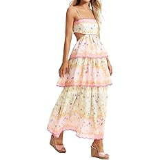 Floral Garden Party Dress Tea Party Dress Y2k Dresses | Amazon (US)